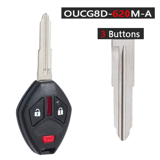 2007-2013 Mitsubishi Endeavor / 3-Button Remote Head Key / PN: 6370A364 / OUCG8D-620M-A (AFTERMARKET)